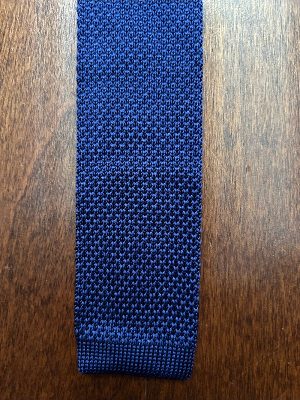 Banana Republic 100% Silk Classic Navy Knit Tie